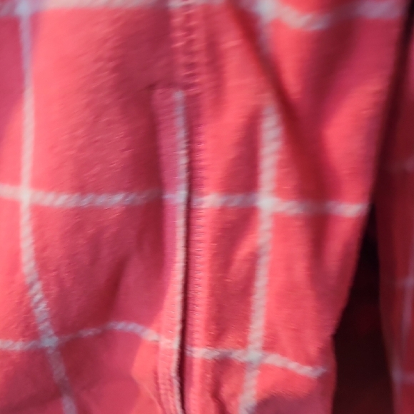 Old Navy NWT Girls Salmon Fleece Checkered Zip-up Jacket Size Large 10/12 - Picture 6 of 8